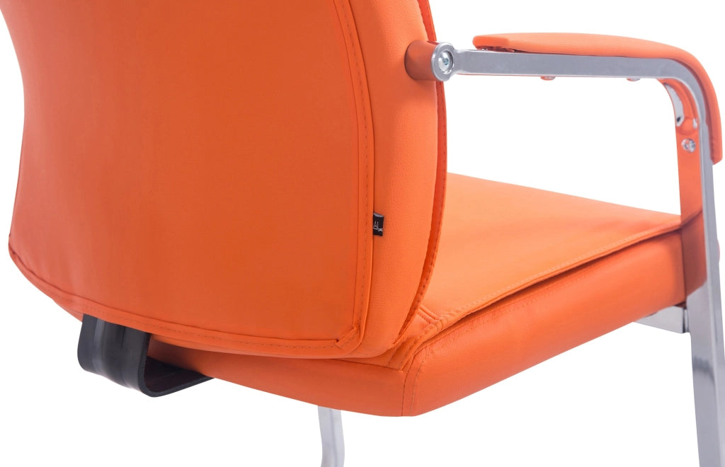 Sedia XL Anubis in similpelle arancione