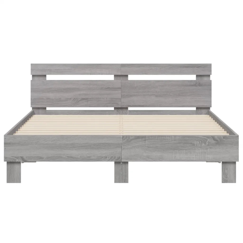 Giroletto Testiera Grigio Sonoma 140x200 cm Legno Multistrato 3207425