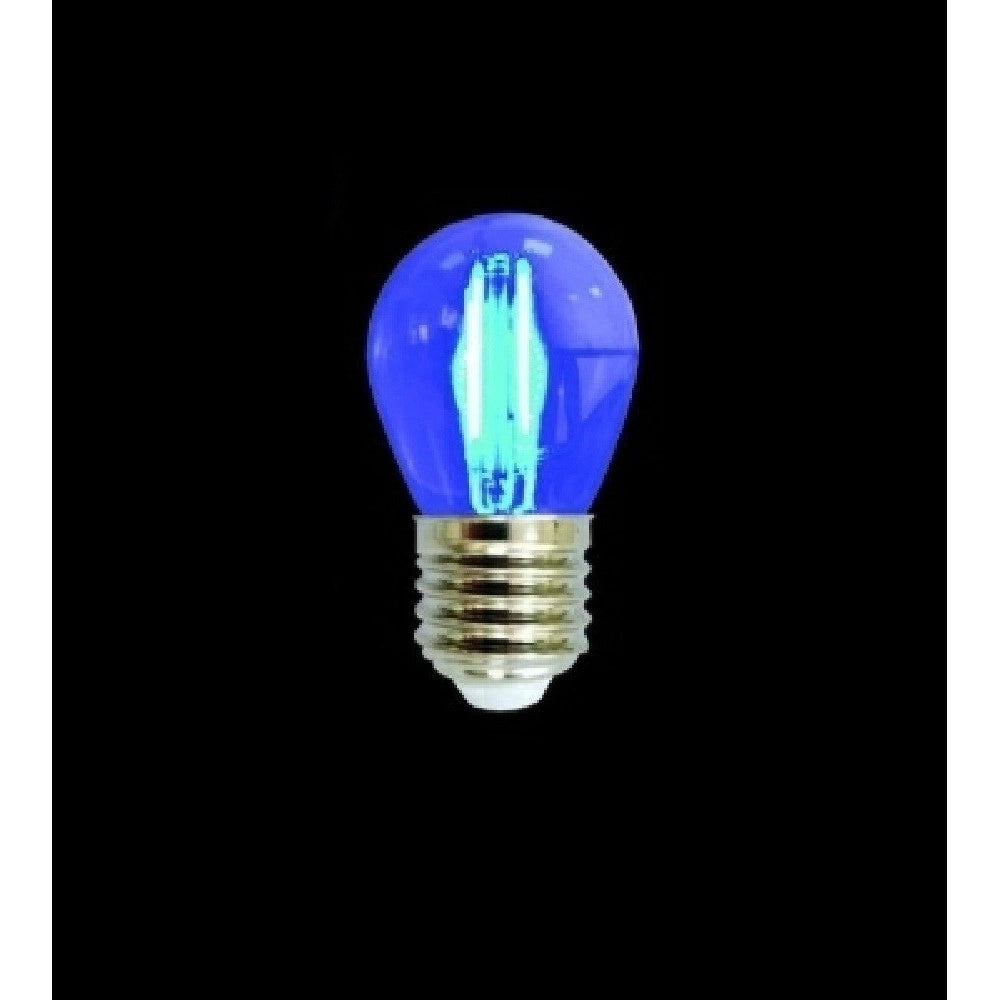 Trade Shop - Lampadina Led G45 Attacco E27 4 W A Globo A Filamento Luce Colorata Blu G45a-tb -