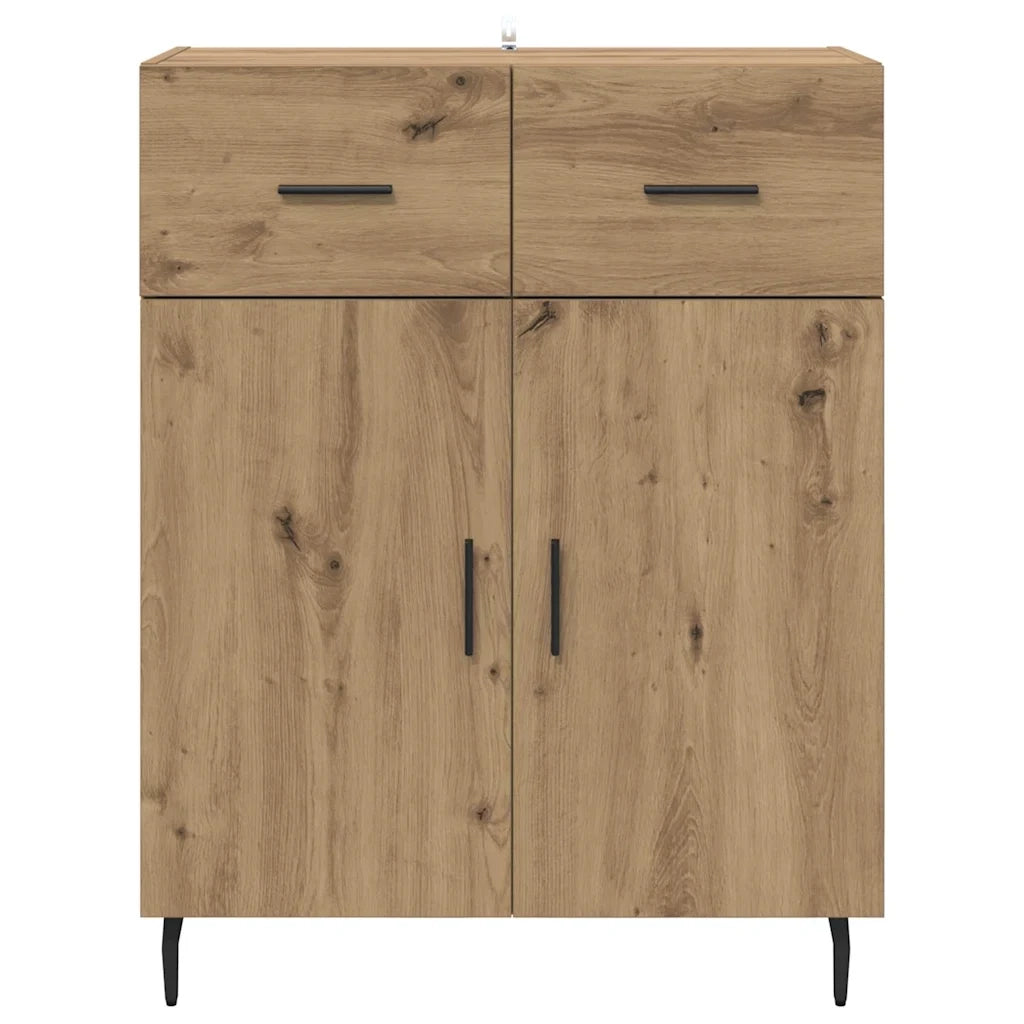 Credenza-Buffet-Armadio da cucina Rovere artigianale 69,5 x 34 x 90 cm Legno multistrato 718738