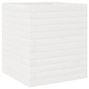 Fioriera rialzata per piante e fiori terrazza giardino 40 x 40 x 46 cm legno di pino massiccio bianco 02_0037563