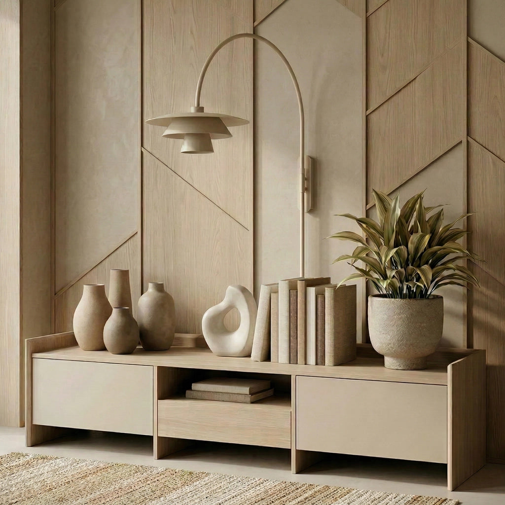 Applique da parete Plato 1 luce beige metallo Luminex
