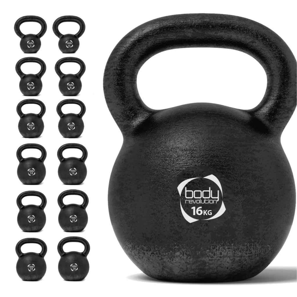 Kettlebell 16kg Ghisa Base Stabile Body Revolution