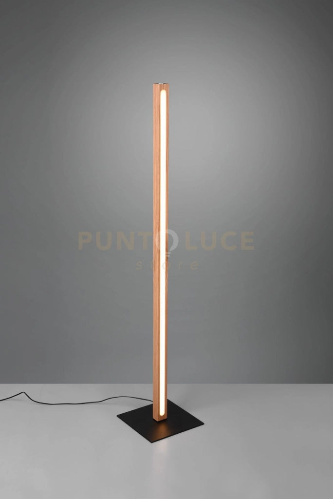 BELLARI PIANTANA LED 20W 2300lm, 3000K LEGNO NATURALE CON DIMMERAZIONE 4 INTENSITA' A PULSANTE L.115CM