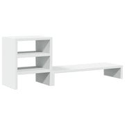 Supporto per monitor in legno ingegnerizzato bianco mobile da scrivania e organizer per ufficio 02_0044957
