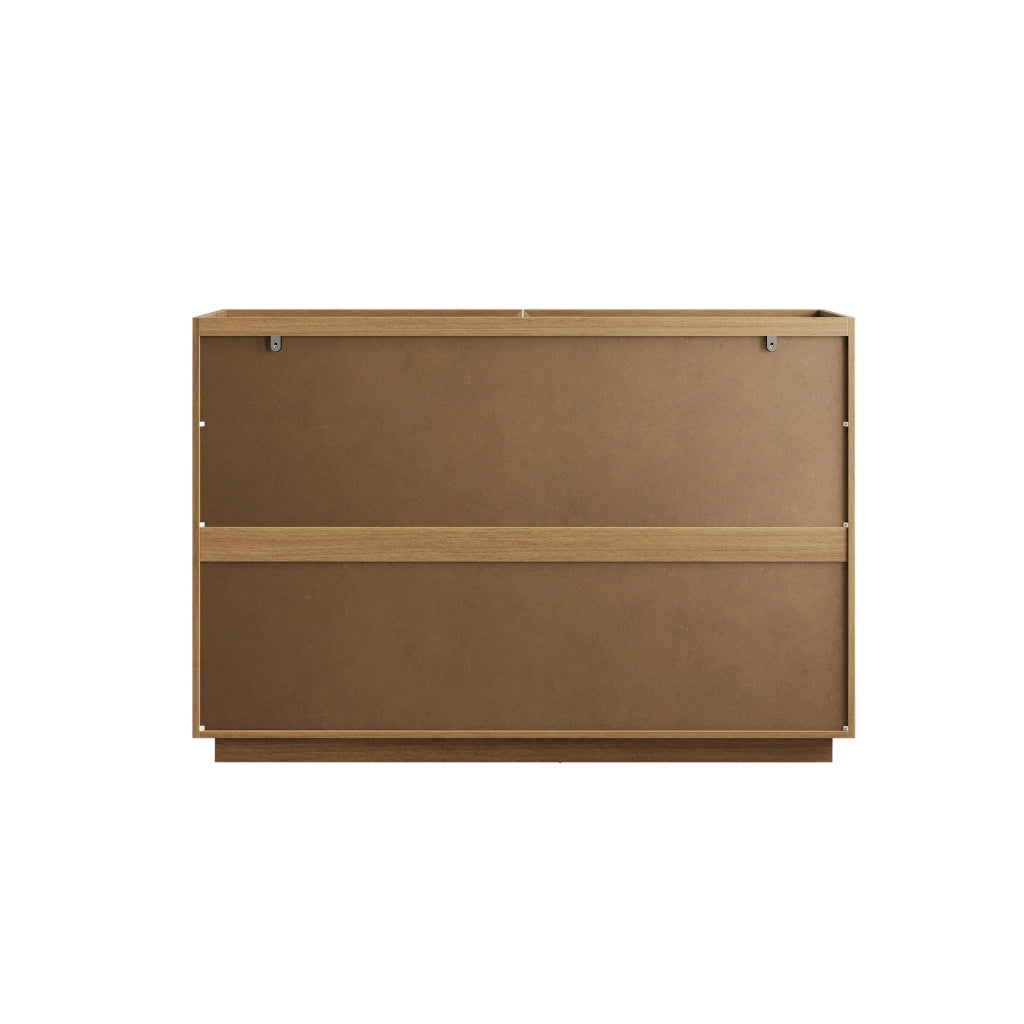 Comò con 6 cassetti e guide metalliche, per camera da letto e soggiorno, in MDF e truciolato, rovere, 115 × 48 × 78 cm