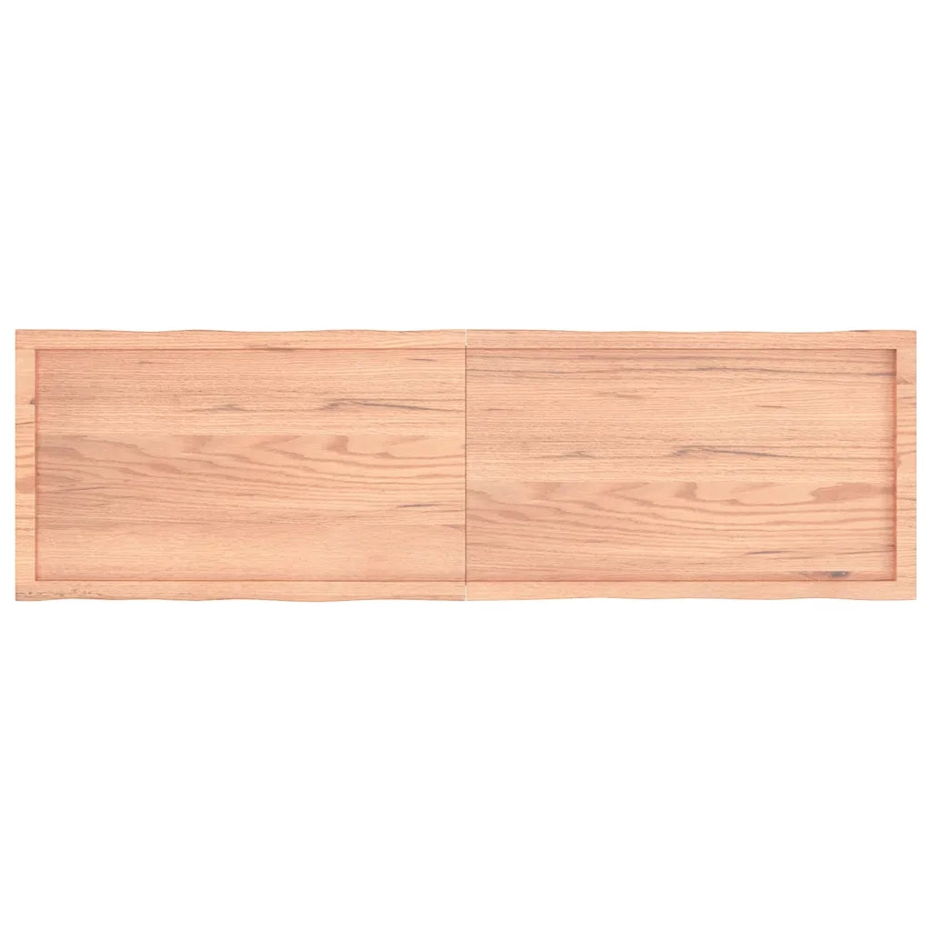 vidaXL Piano Tavolo Marrone Chiaro 180x50x(2-4) cm Rovere Non Trattato