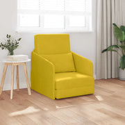 Divano letto-Sofa Letto-Daybed Giallo 65 x 80 x 83 cm Velluto