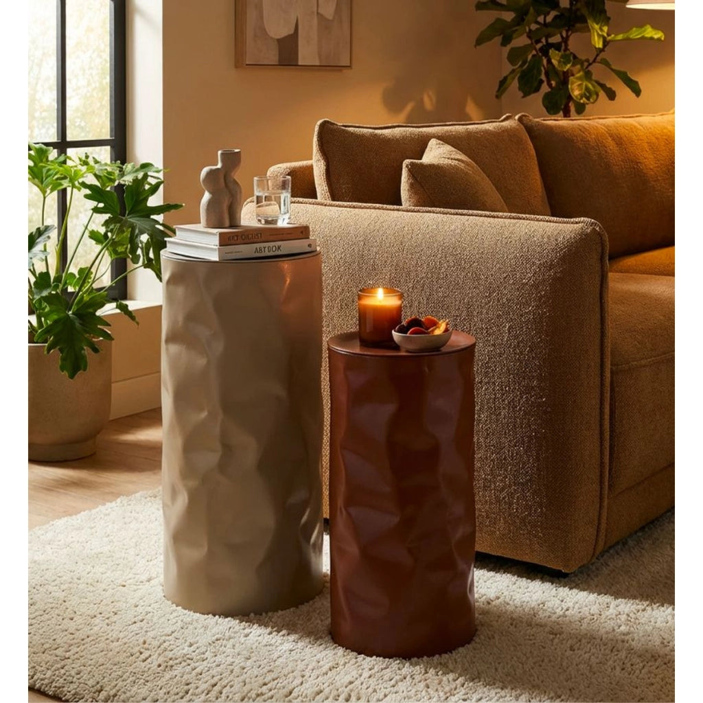 Set di Tavolini VKH1124, Multicolore, Metallo, 30x30x70 cm