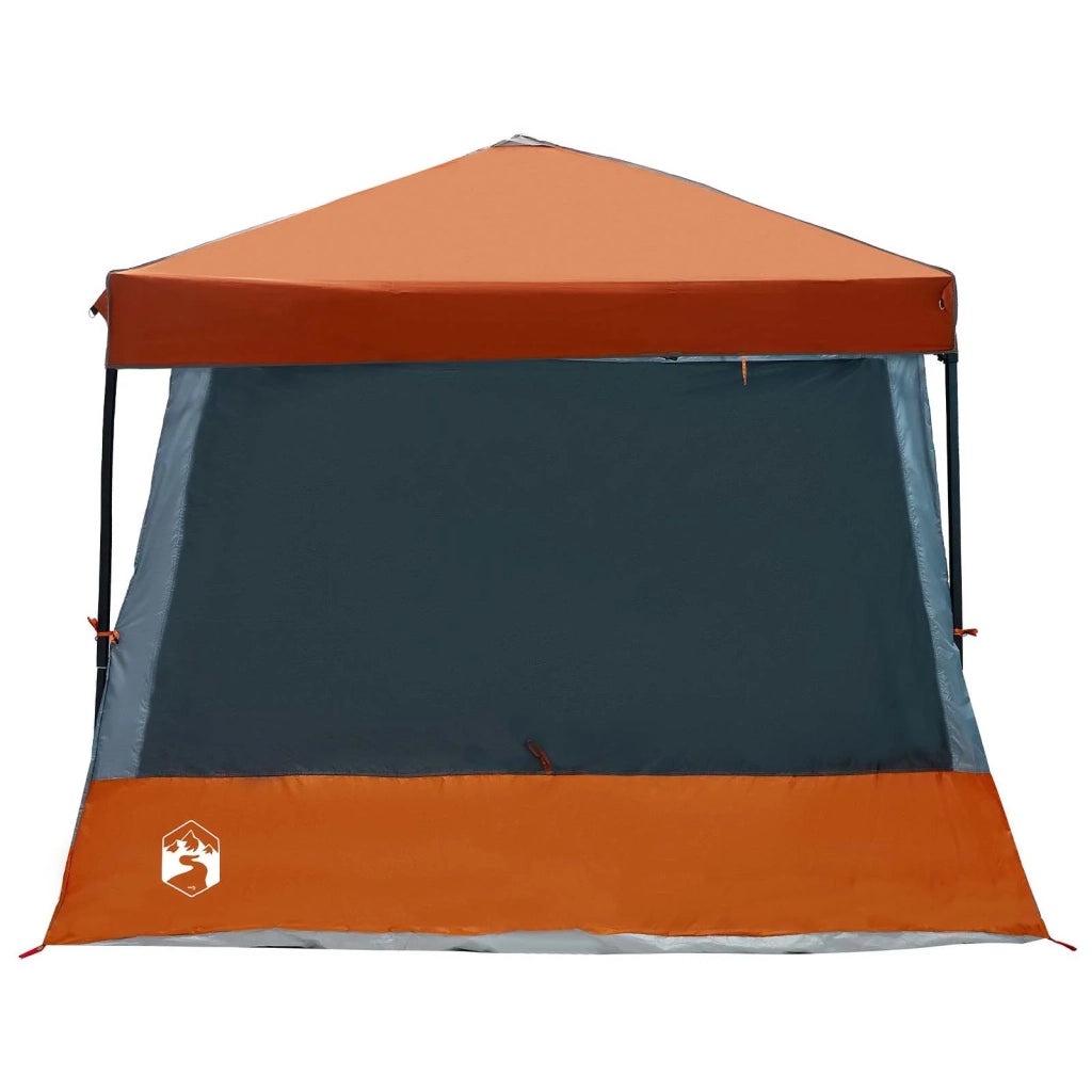 Set di Tende da Campeggio con tetto 2 pcs Grigio e arancione