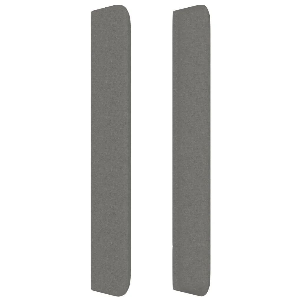 Testiera ad Orecchio Grigio Scuro 93x16x118/128 cm in Tessuto 3119703