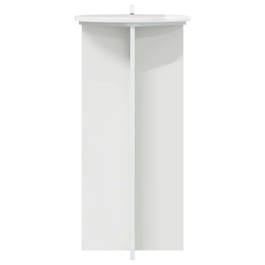 Supporto per piante 2 pcs Bianco Lucido 40 x 40 x 80 cm 899703