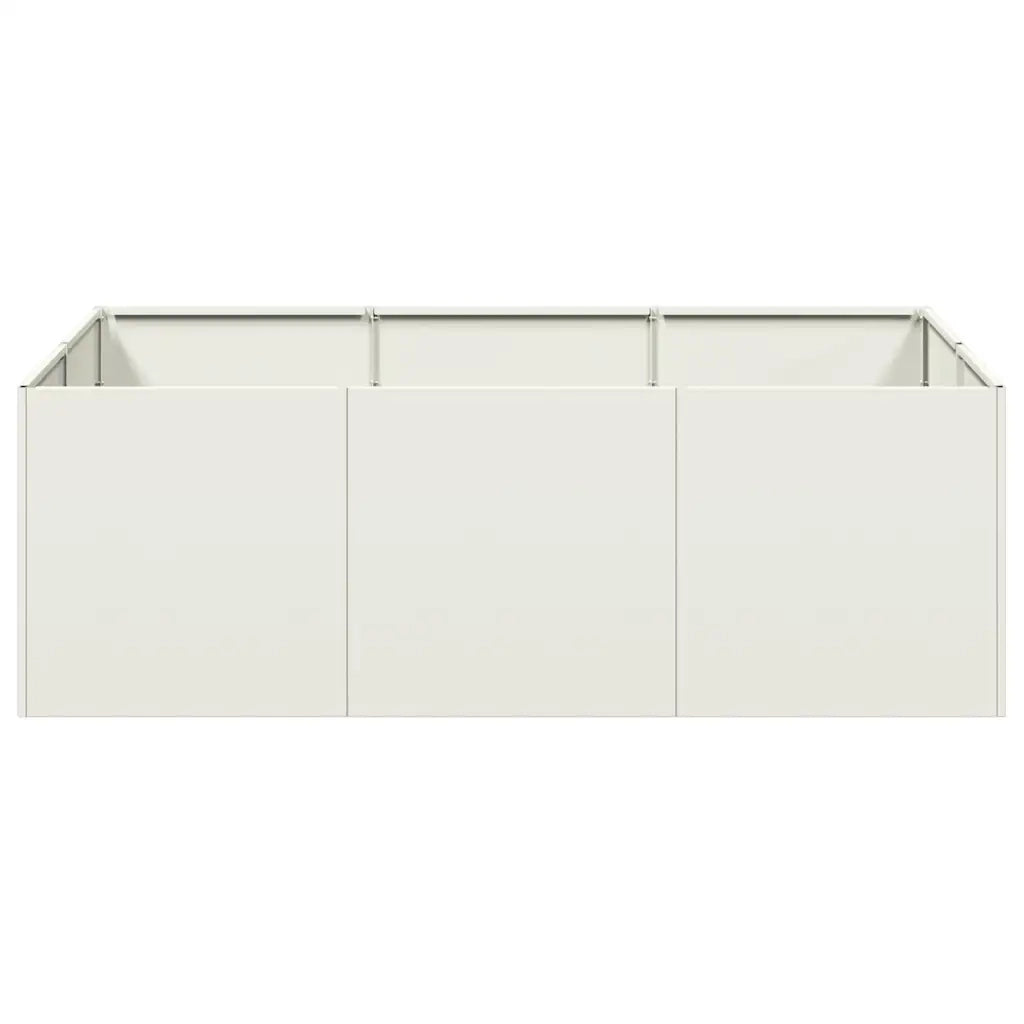 Fioriera Bianca 120x80x40 cm in Acciaio 860746