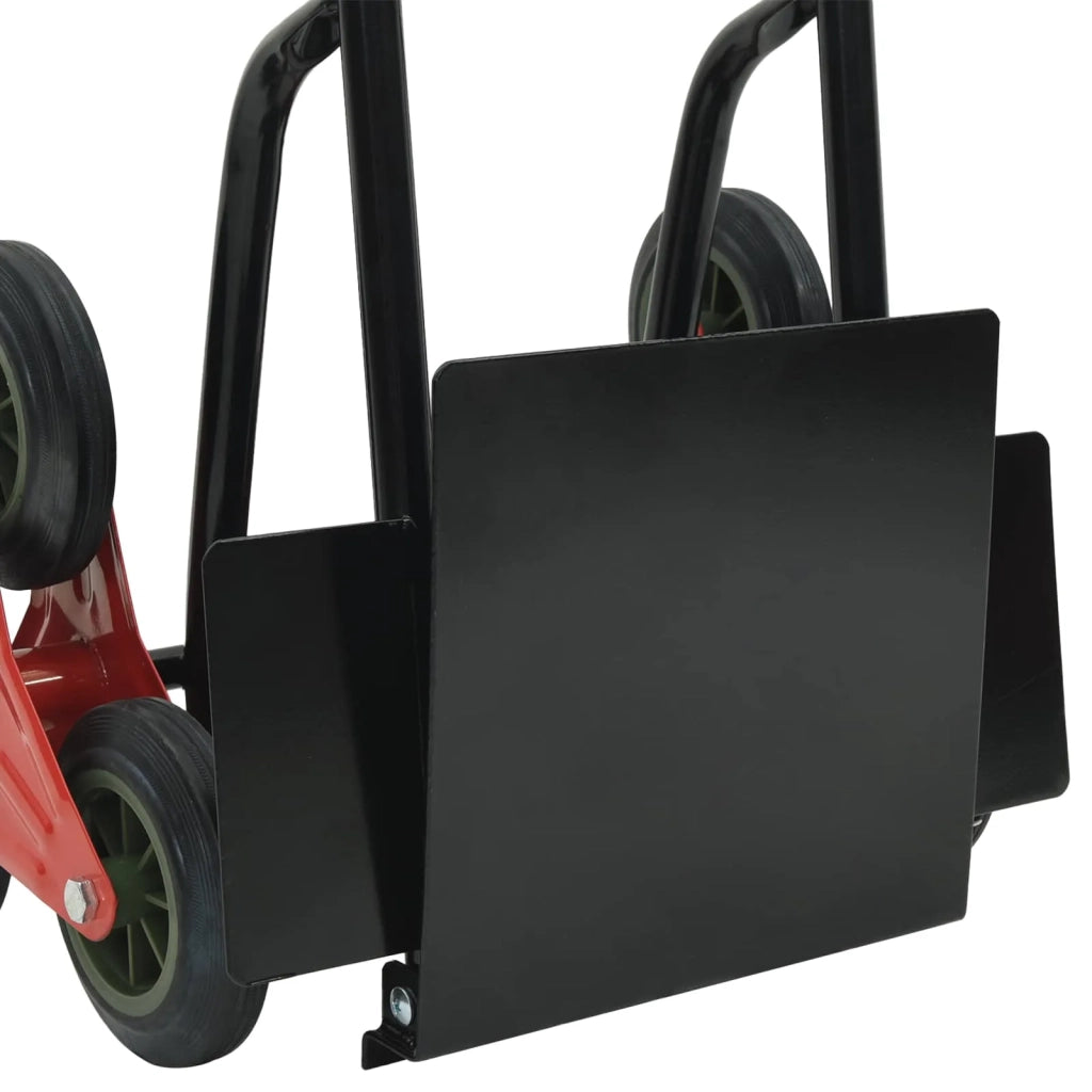 Carrello Manuale Nero e Rosso 64,5 x 49,5 x 114 cm Acciaio CFW6582955