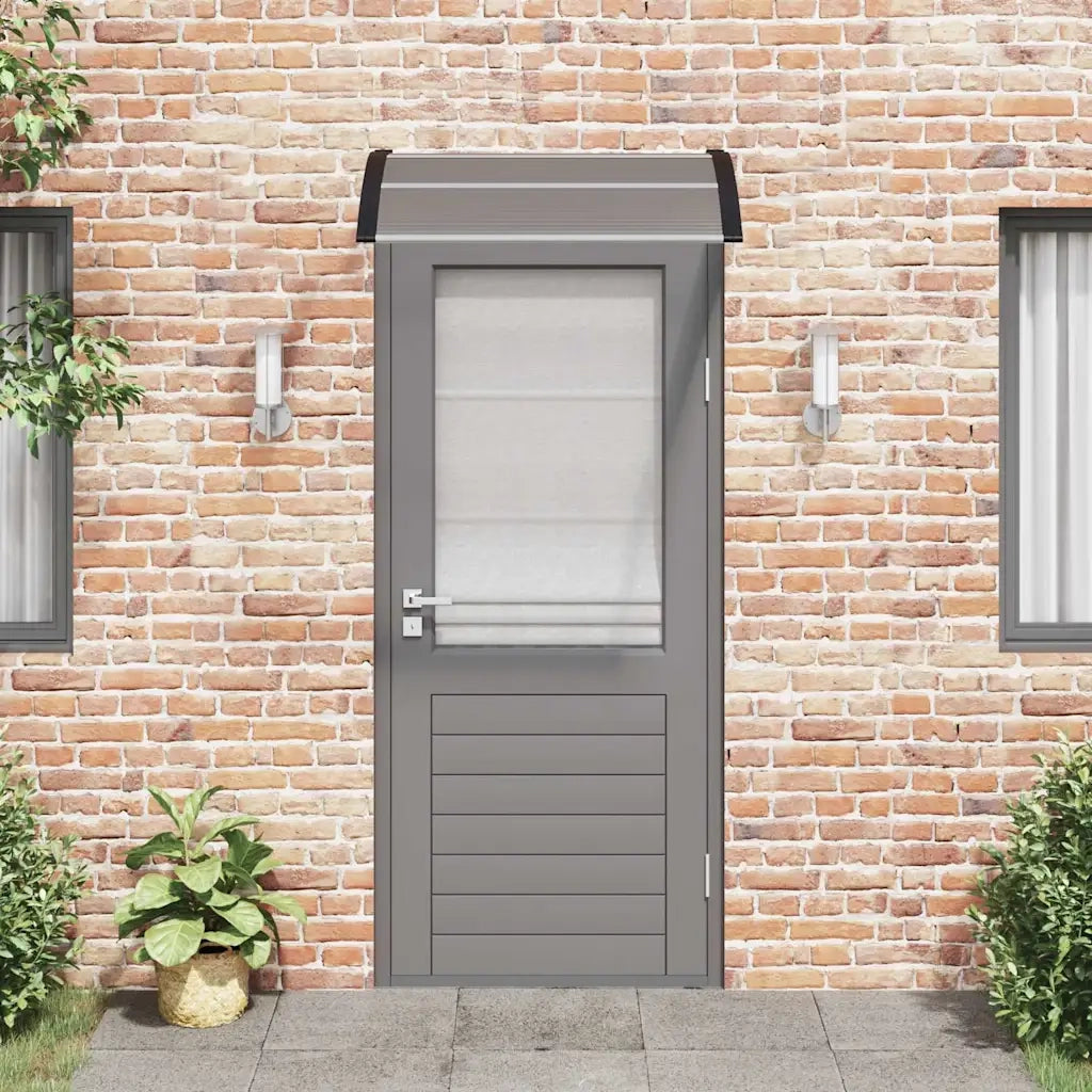 Pensilina per porta nera 100x75 cm in policarbonato CFW9124780