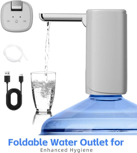 Pompa acqua domestica a due pezzi grigia (ricaricabile)