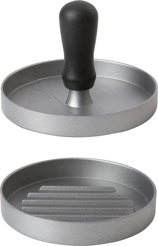 Impastatrice per Hamburger con Smaltimento Non Aderente per BBQ - Alluminio - Diametro 11.7 cm