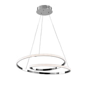 Sospensione Moderna Malena Con Led Integrato Metallo E Alluminio Cromo Lucido