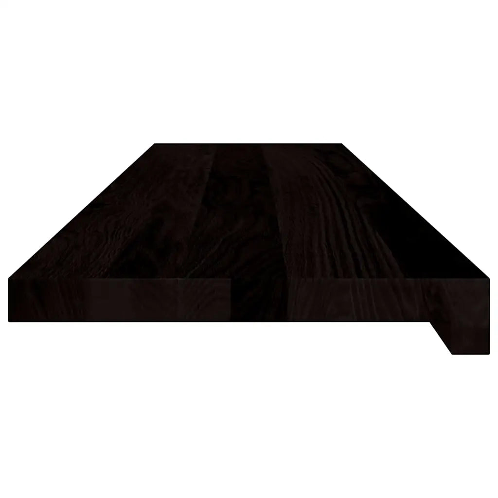 Gradini 2 pz | Tappetini per scale autoadesivi Marrone Scuro 100x30x2 cm Legno Massello Rovere