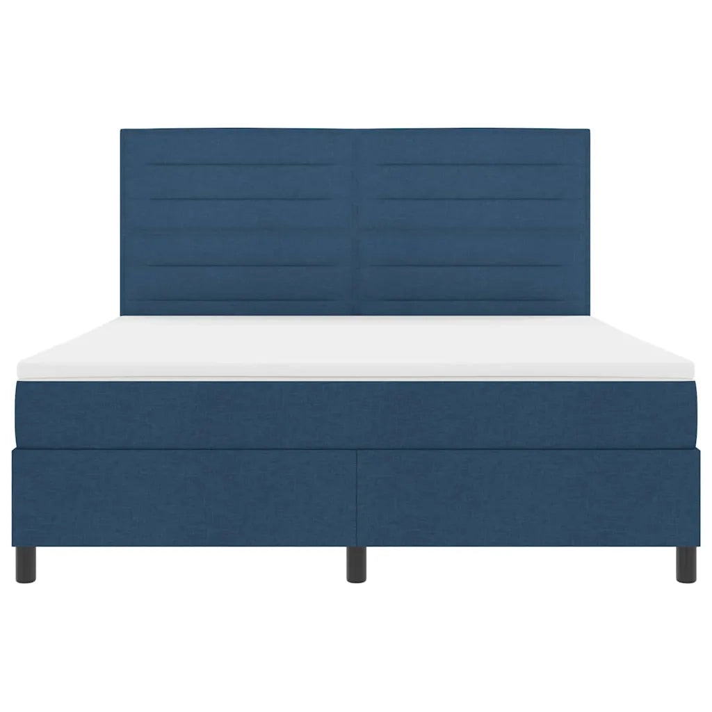 Letto a molle con materasso con led Blu 180 x 200 cm Tessuto 3342815