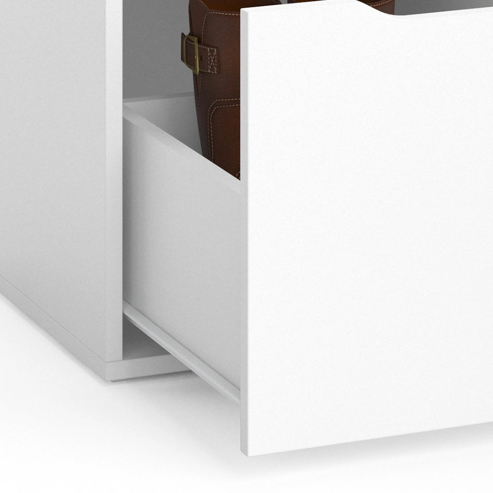 Vicco Panca scarpiera da ingresso Bianco 40 x 40.6 cm