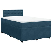 Giroletto a Molle con Materasso Blu 120x190 cm in Velluto 3287702