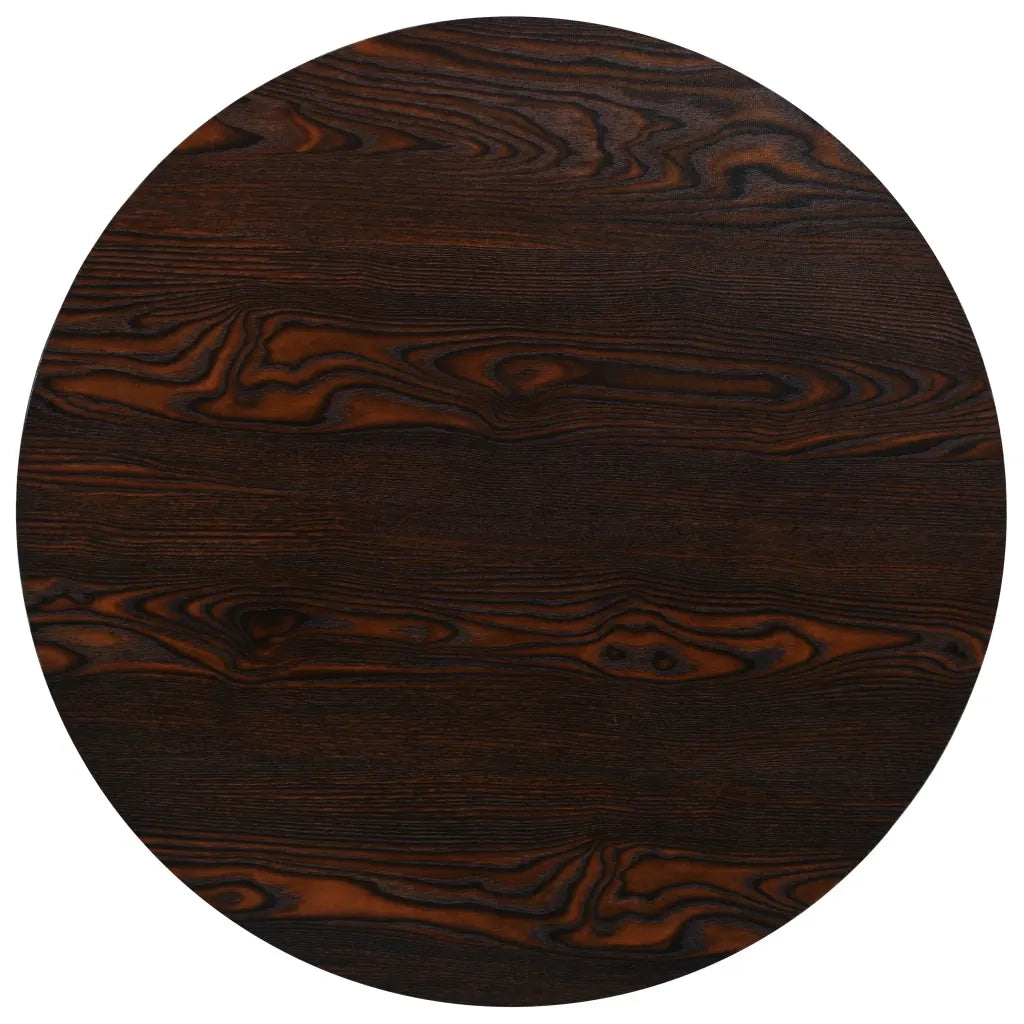 Tavolo Bistrot in MDF e Acciaio Rotondo 80x75 cm Cenere Scura 245610