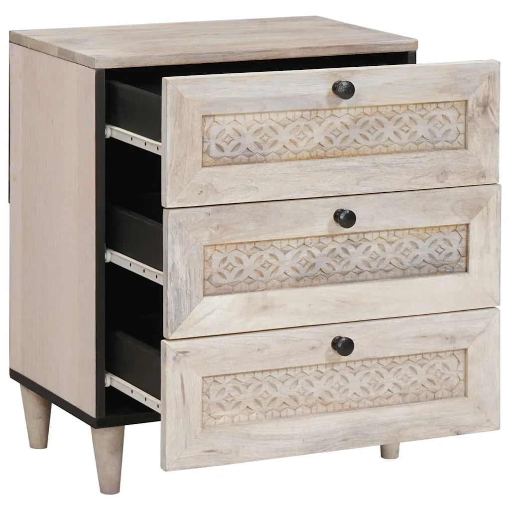 Armadio da Notte Bianco 50 x 33 x 62 cm Legno ingegnerizzato 4018125