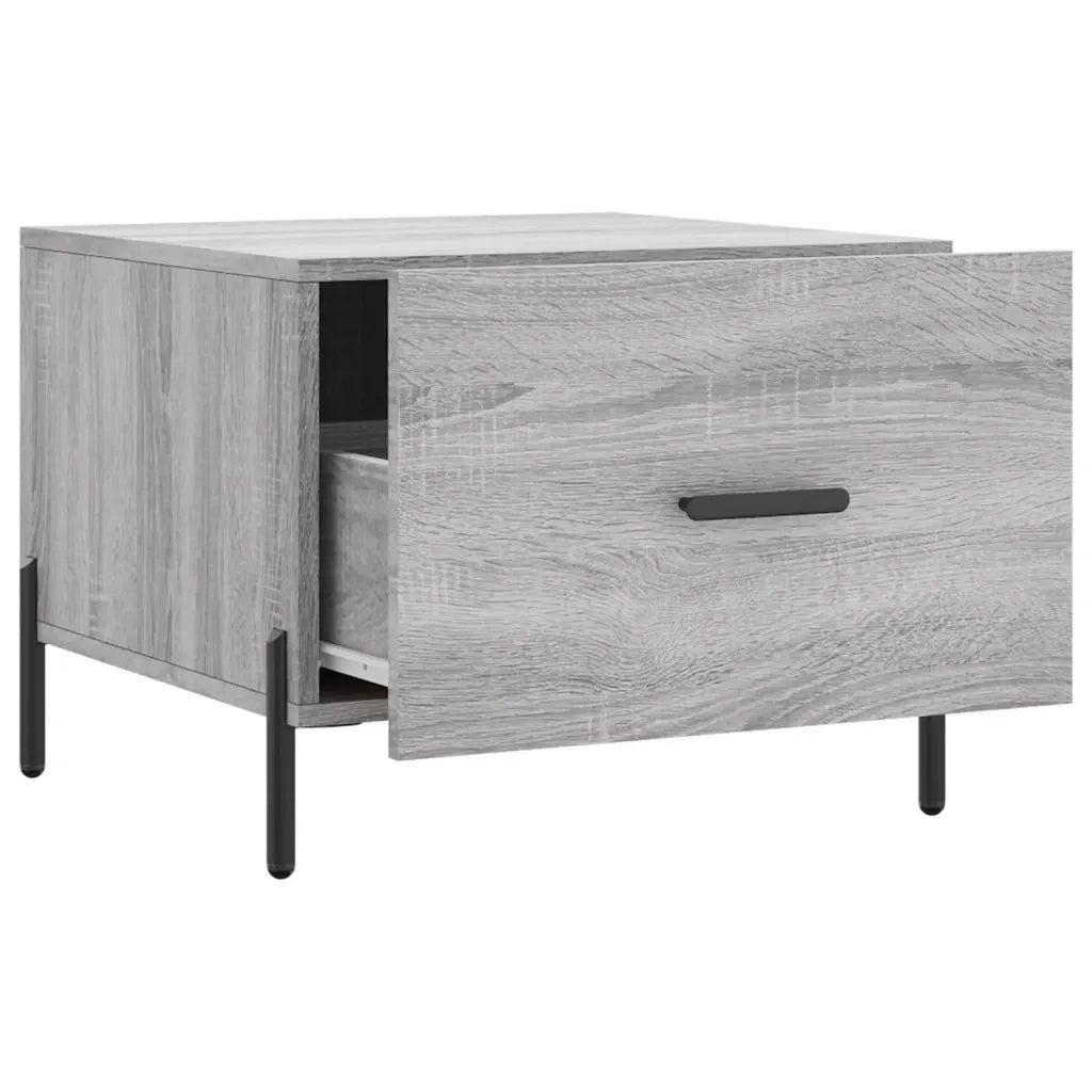 Tavolini Salotto 2pz Grigio Sonoma 50x50x40cm Legno Multistrato 829425