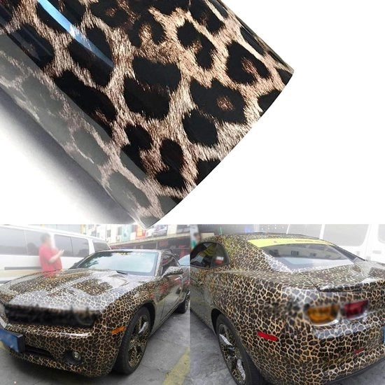 Foglia di avvolgimento in PVC lucente a camuffamento - 30 x 152 cm - Autofoglio