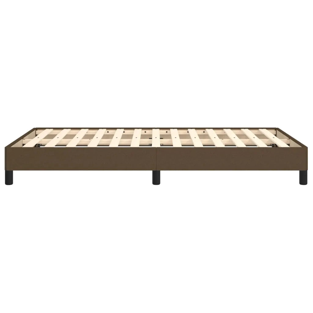 Giroletto senza Materasso Marrone Scuro 120x200 cm Tessuto 346707