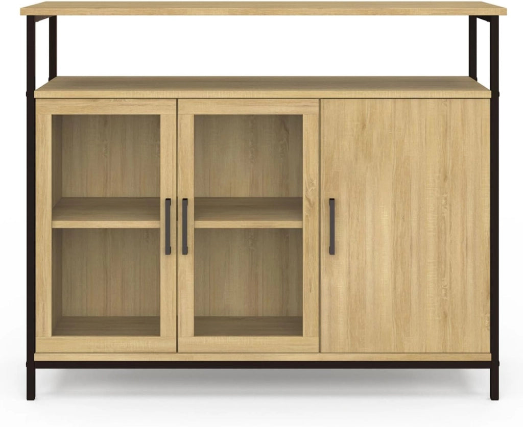 DETROIT Credenza a 2 ante da 100 cm con armadi dal design industriale