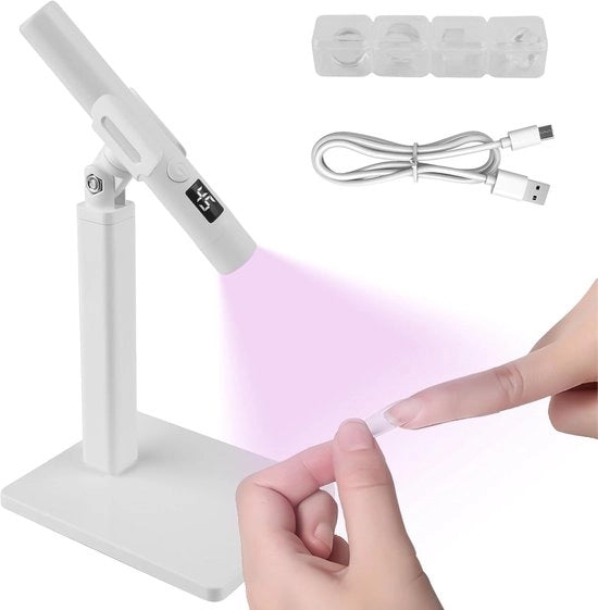 Droger per unghie elettrico Minicure Lampada UV per unghie Lampada UV portatile con modalità timer Ricarica tramite USB - Unghie in gel - Lampada LED - Droger per unghie