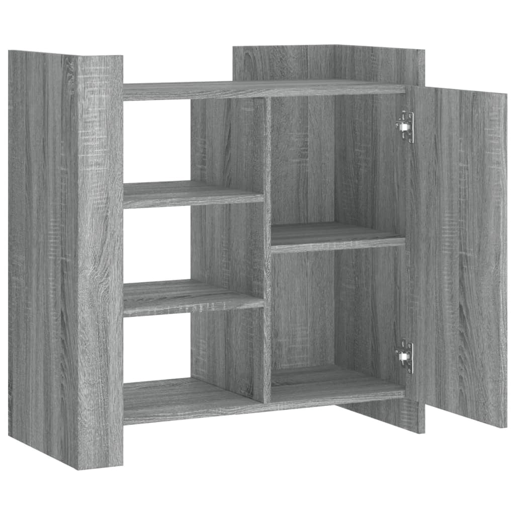Credenza cassettiera armadio mobile contenitore organizer per cucina soggiorno salotto Sonoma 73,5 x 35 x 75 cm legno ingegnerizzato grigio 02_0036522