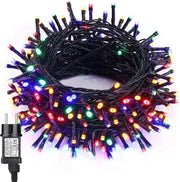 Illuminazione esterna per Natale - 20 m 200 led albero di Natale illuminato - catena di luce idrorepellente - 8 modalità - per sala da ballo, festa di matrimonio, festa all'aperto