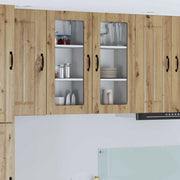 Mobile in vetro da parete LUCCA 2 pcs Rovere Artigianale