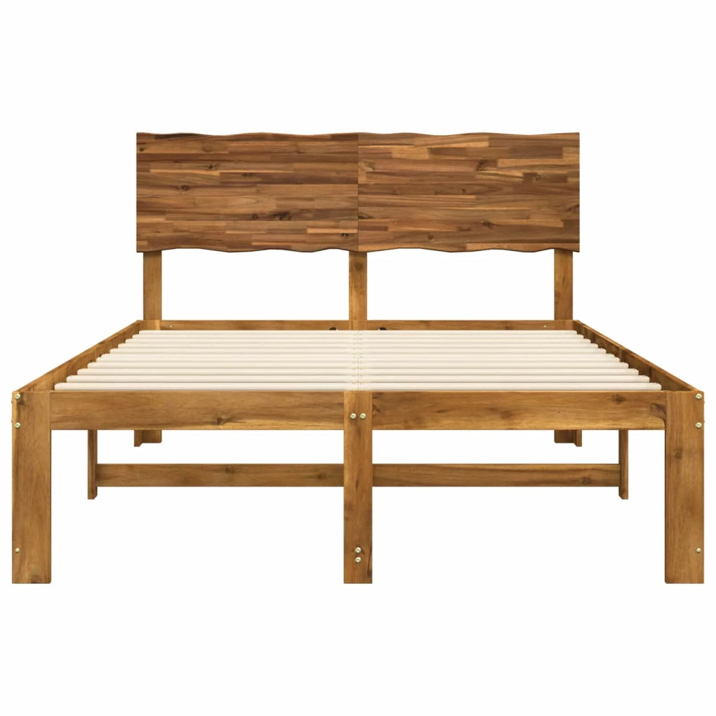 Letto matrimoniale con testiera ROSTOCK Naturale 140 x 200 cm 3405414