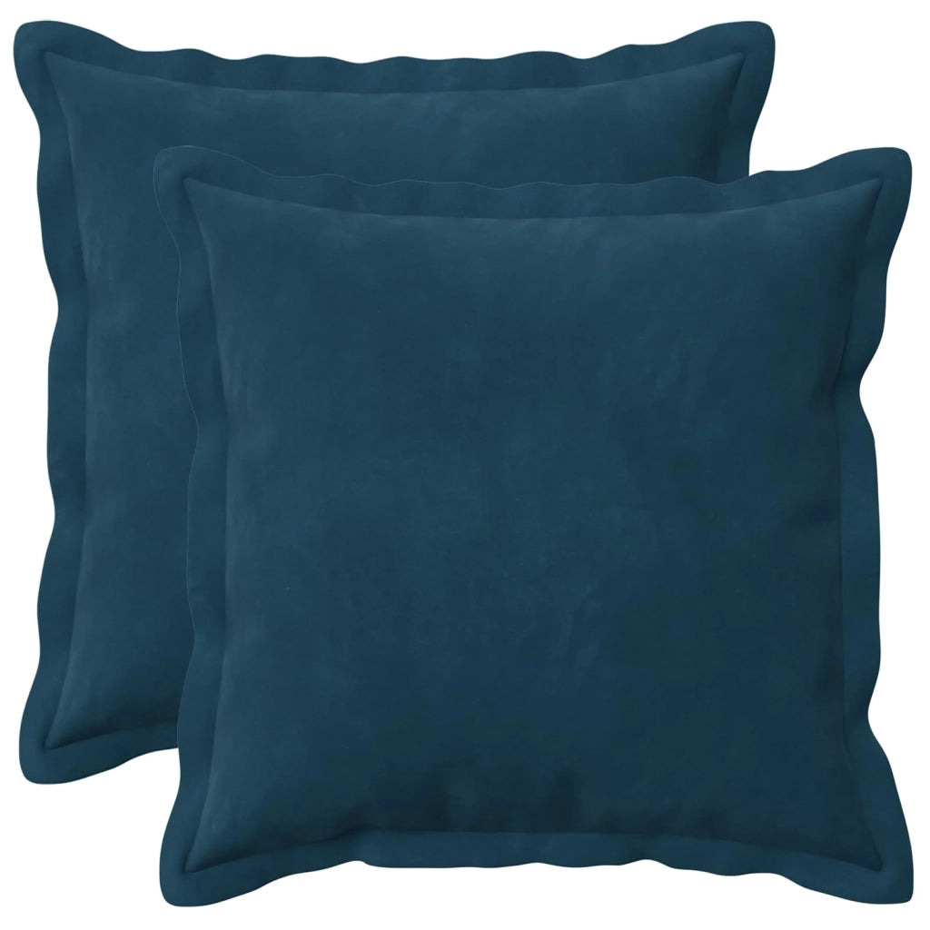 Federa 2 pcs HOUTEN Blu 35 x 35 cm Velluto 916377