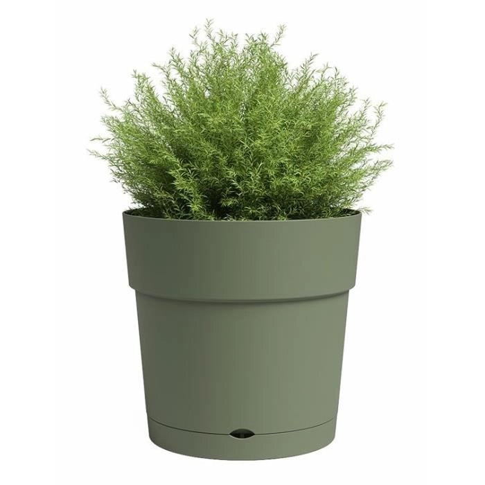 Vaso - ARTEVASI - CAPRI - Grande - Riserva d'acqua - Verde Cenere - L39,1 x P39,1 x H37 cm