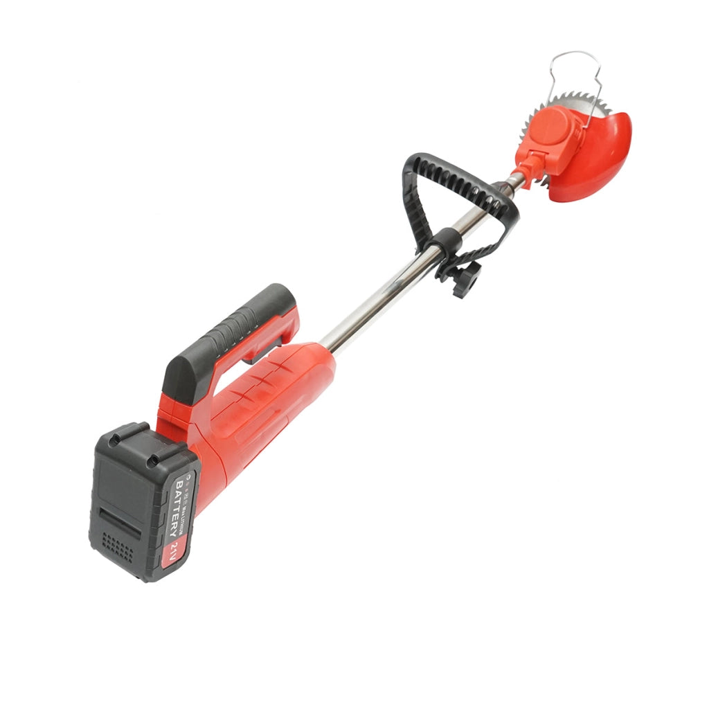 Decespugliatore elettrico estensibile da 850 W, batteria al litio da 21 V/3000 mAh, velocità 18000 giri/min, accessori inclusi
