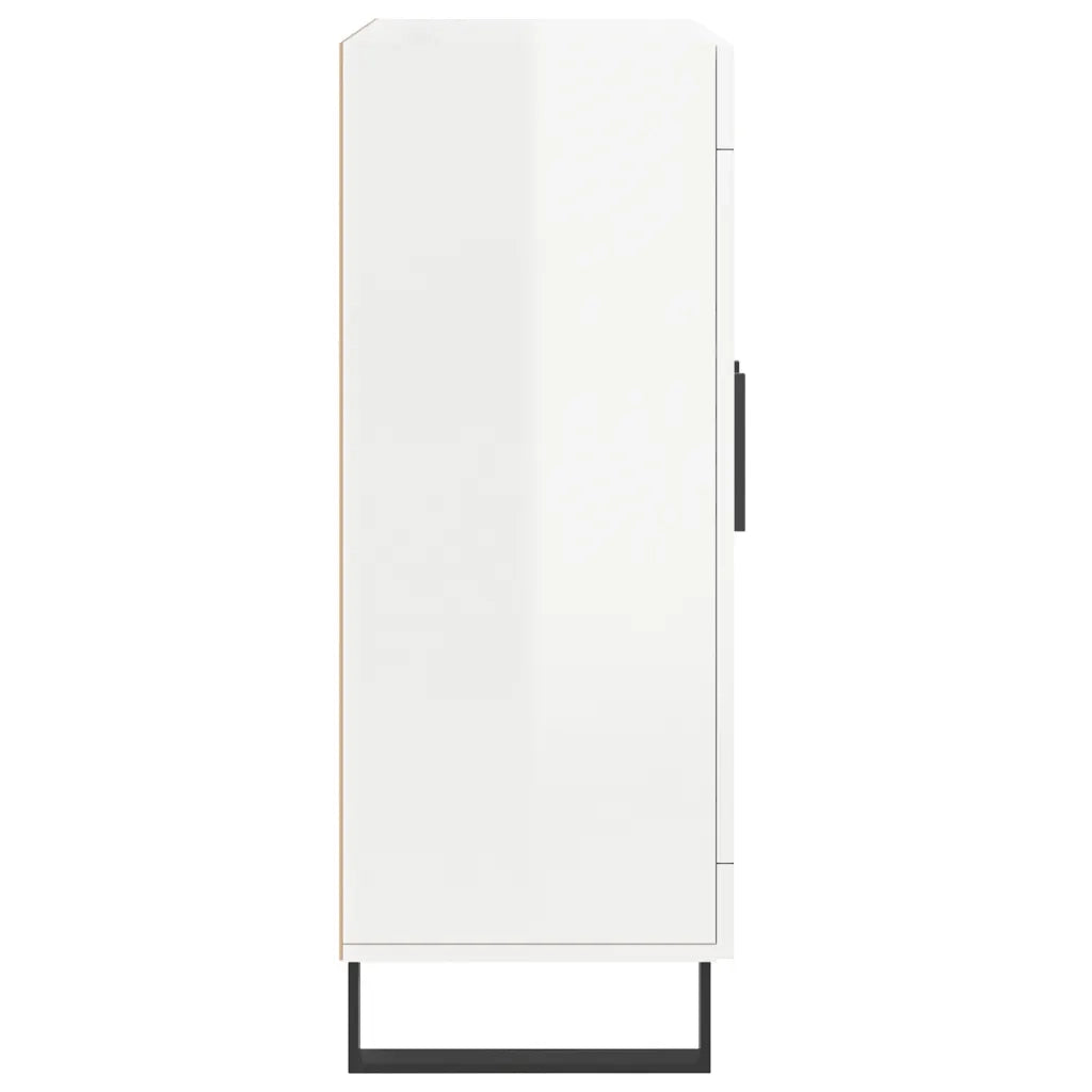 Credenza 69,5x34x90 cm in Legno Multistrato Bianco Lucido 830222