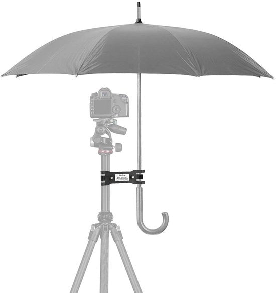 Parasole da Giardino Nero - Sostegno da Tavolo - Fermo - Accessorio Fotografia - Sostenibile - Leggero - 15x5 cm - Accessorio Fotografico