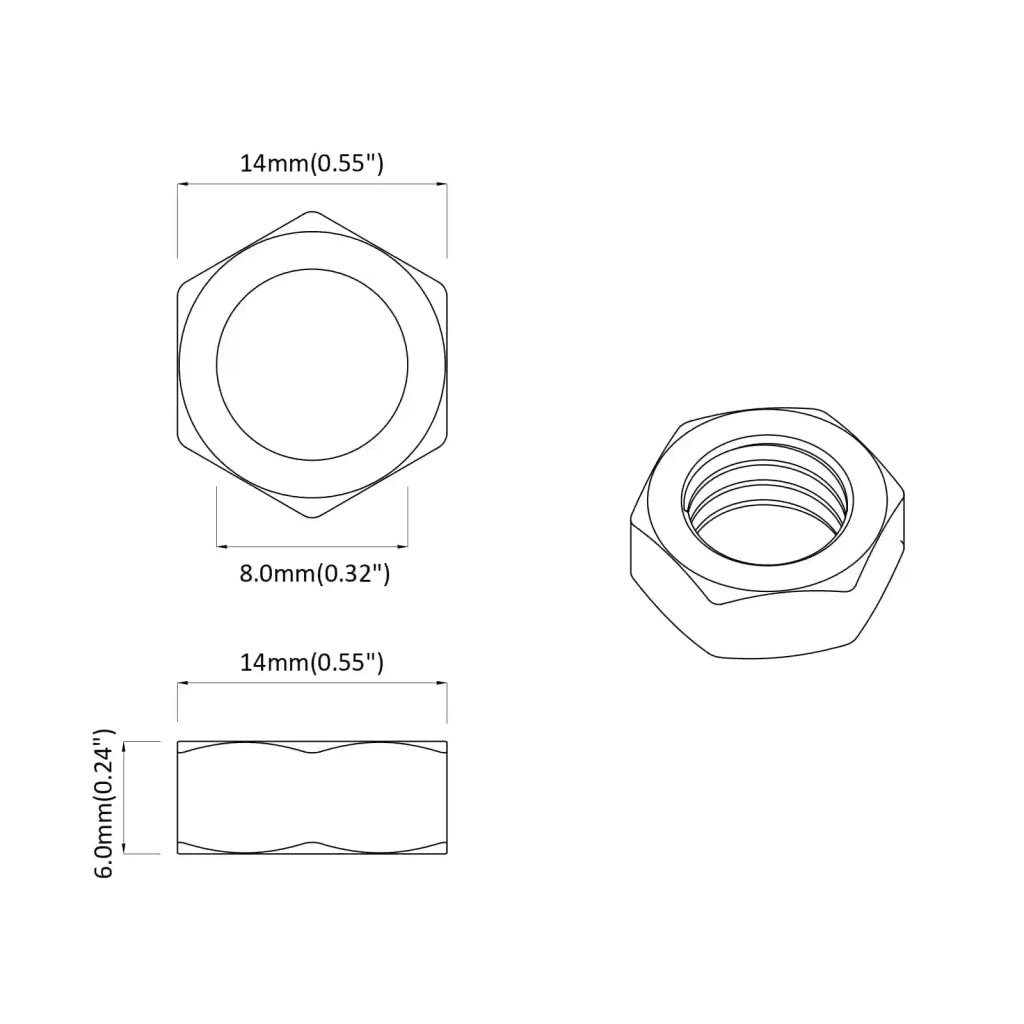 Dado esagonale 3600 pz Argento Metallo CFW1375449