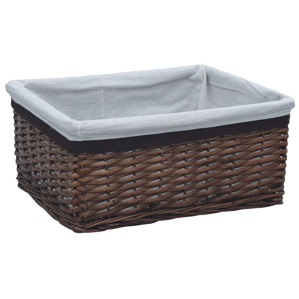 Set Cestini Impilabili 3 pz Marroni in Salice CFW5415704