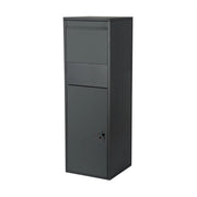 Cassetta postale/cassetta postale con serratura su supporto 46 ​​x 45 x 140 cm antracite 16_0000116