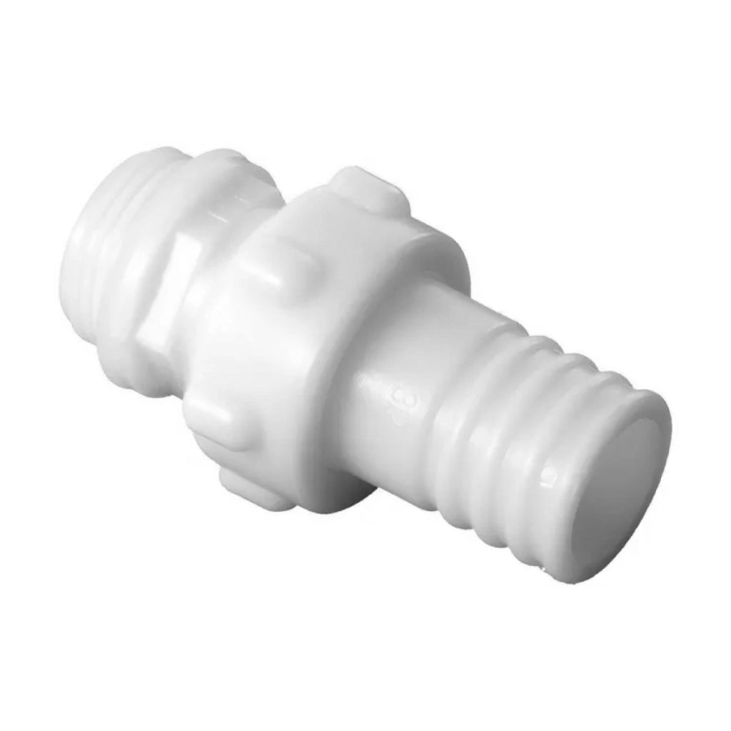 RACCORDO PORTAGOMMA MASCHIO TRE PEZZI DIRITTO CON ACCOPPIAMENTO CONICO PER TUBI FLESSIBILI - 1X20 H.81  - BUC