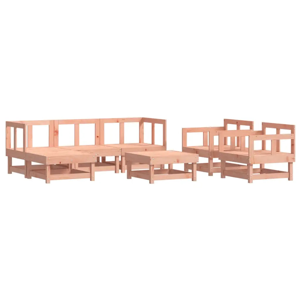 Set Divani Giardino 7 pz con Cuscini Legno Massello di Douglas 3185813