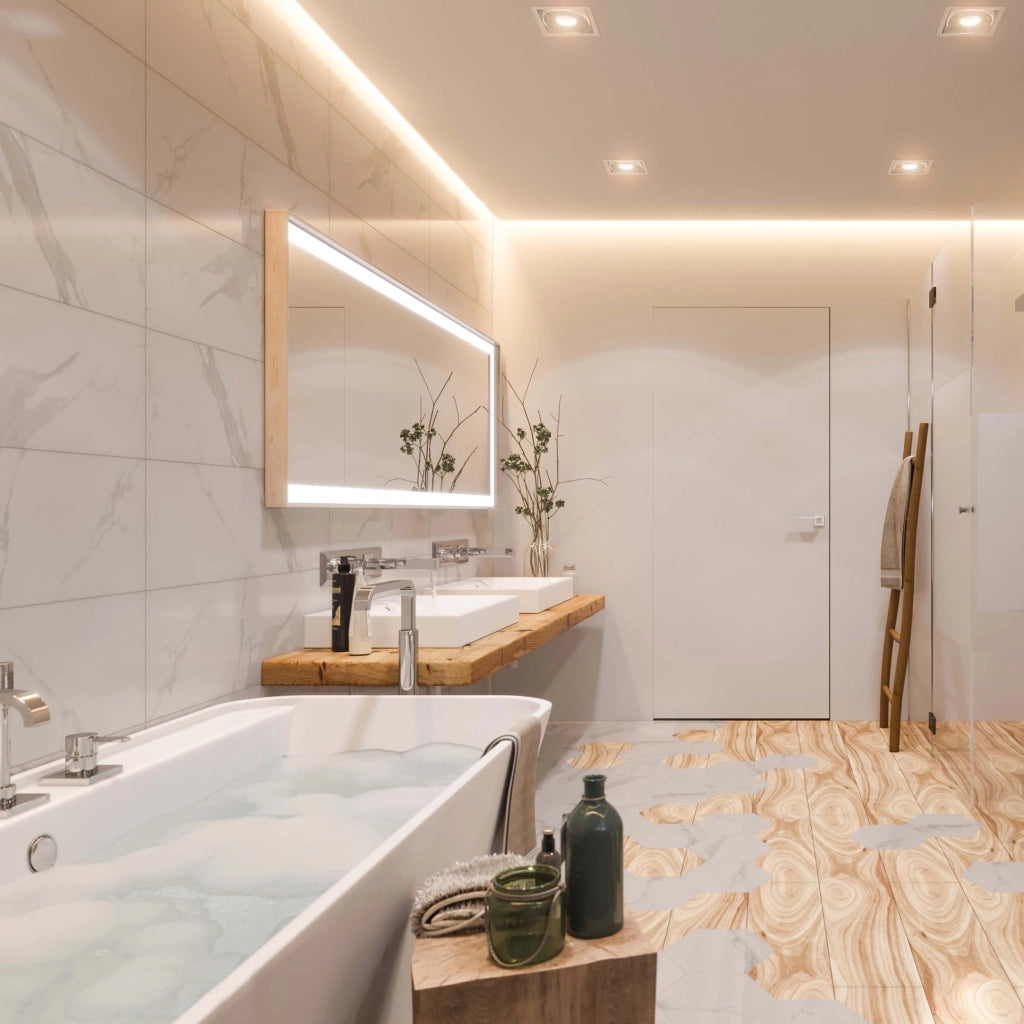 Faretto incasso Metis quadrato GU10 bianco Light Prestige