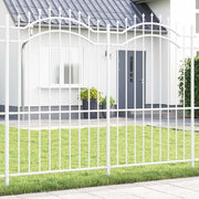 vidaXL Recinzione per Giardino Bianco 215 cm