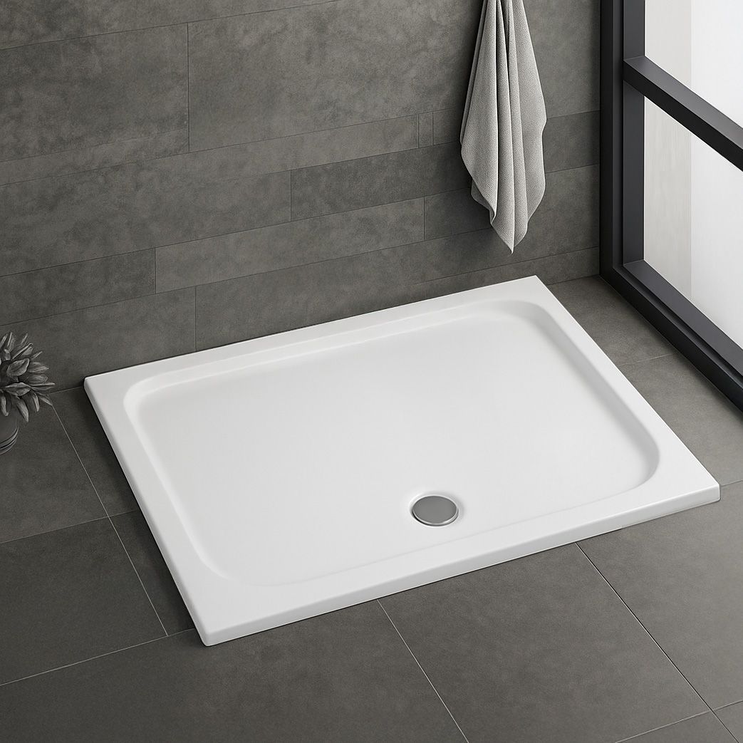 Piatto Doccia Acrilico Rea Belmond White 90x120